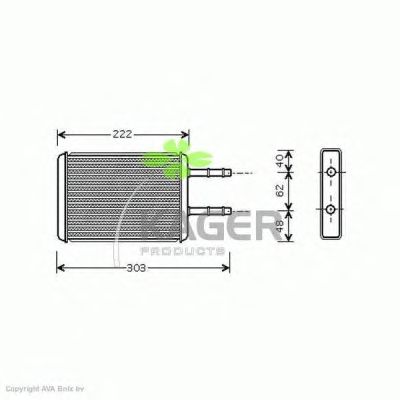 Heat Exchanger, interior heating 32-0307