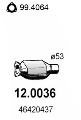 Catalytic Converter 12.0036