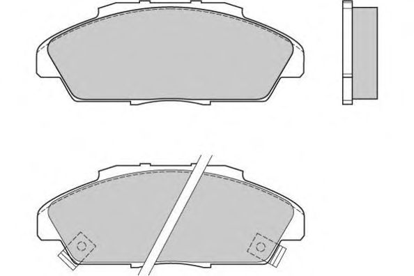 Комплект тормозных колодок, дисковый тормоз 12-0519