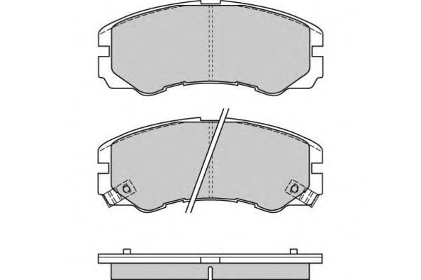 Комплект тормозных колодок, дисковый тормоз 12-0580