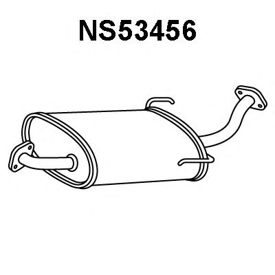 Panela de escape dianteira NS53456