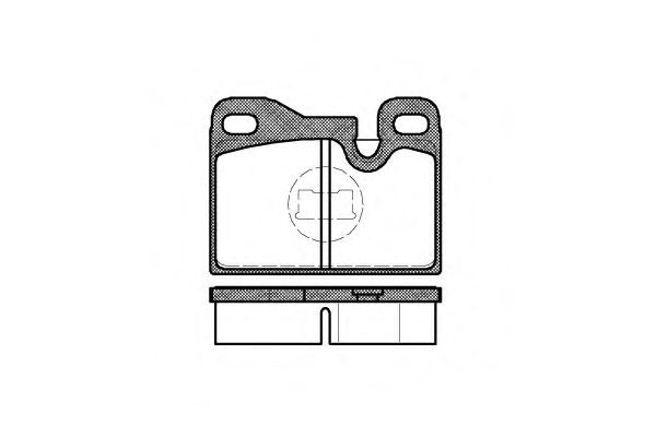 Комплект тормозных колодок, дисковый тормоз P0303.00