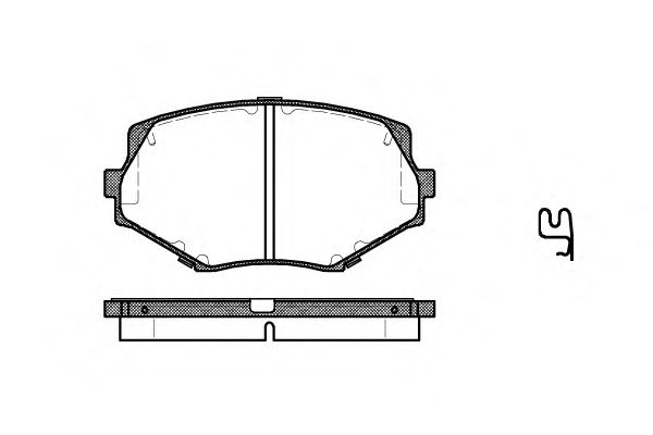 Комплект тормозных колодок, дисковый тормоз P5783.02