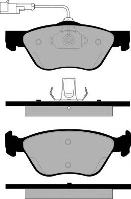 Комплект тормозных колодок, дисковый тормоз PA1108