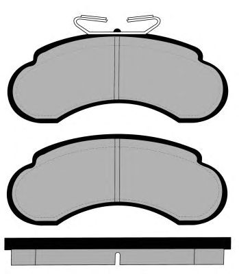 Комплект тормозных колодок, дисковый тормоз PA1213