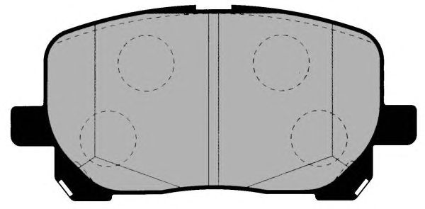 Комплект тормозных колодок, дисковый тормоз PA1422