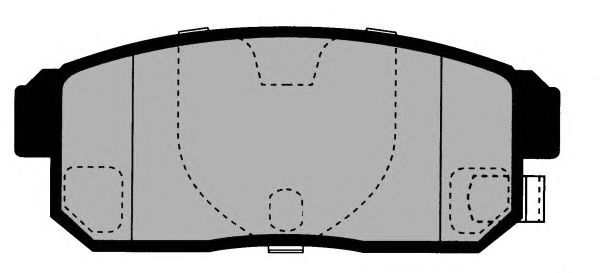 Комплект тормозных колодок, дисковый тормоз PA1611