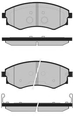 Комплект тормозных колодок, дисковый тормоз PA1726