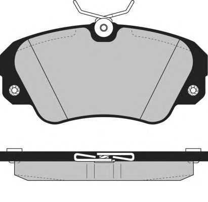 Комплект тормозных колодок, дисковый тормоз PA859