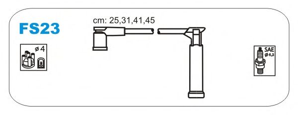 Комплект проводов зажигания FS23
