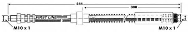 Tubo flexible de frenos FBH6265