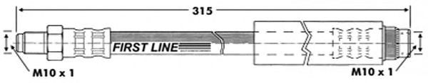 Tubo flexible de frenos FBH6690
