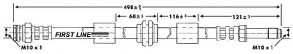 Tubo flexível de travão FBH6708