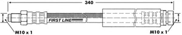Tubo flexible de frenos FBH6716