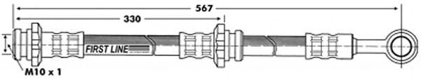 Tubo flexible de frenos FBH6822