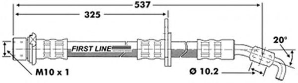Tubo flexível de travão FBH6852