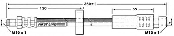 Tubo flexible de frenos FBH6916