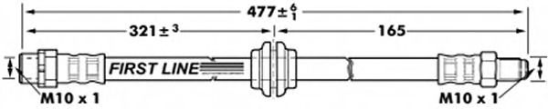 Tubo flexible de frenos FBH6921