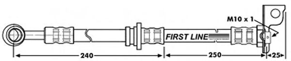 Tubo flexible de frenos FBH7039