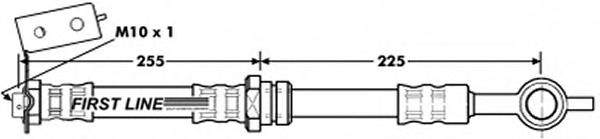 Tubo flexible de frenos FBH7059