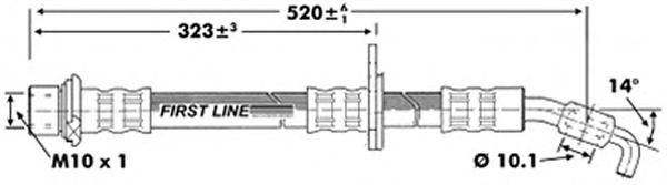 Tubo flexível de travão FBH7267