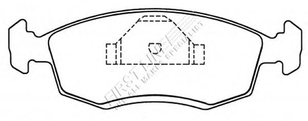 Комплект тормозных колодок, дисковый тормоз FBP1139
