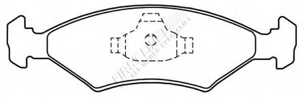 Комплект тормозных колодок, дисковый тормоз FBP1166