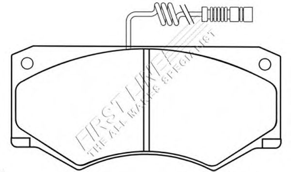 Комплект тормозных колодок, дисковый тормоз FBP1245