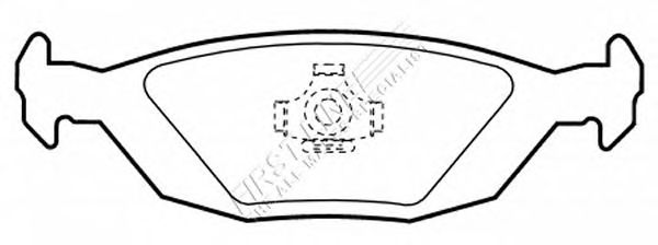 Комплект тормозных колодок, дисковый тормоз FBP1425