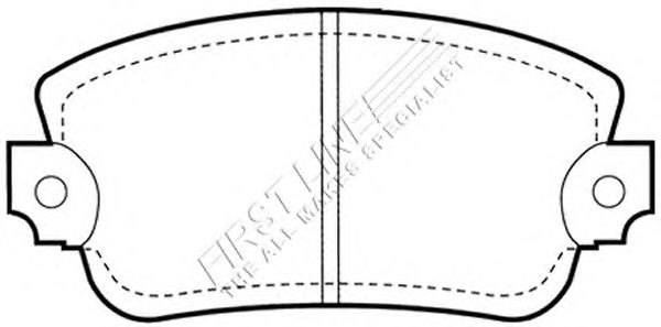 Комплект тормозных колодок, дисковый тормоз FBP1511