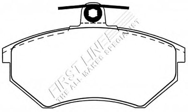 Комплект тормозных колодок, дисковый тормоз FBP3021