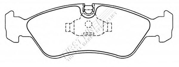 Комплект тормозных колодок, дисковый тормоз FBP3038