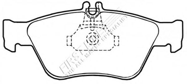 Комплект тормозных колодок, дисковый тормоз FBP3071