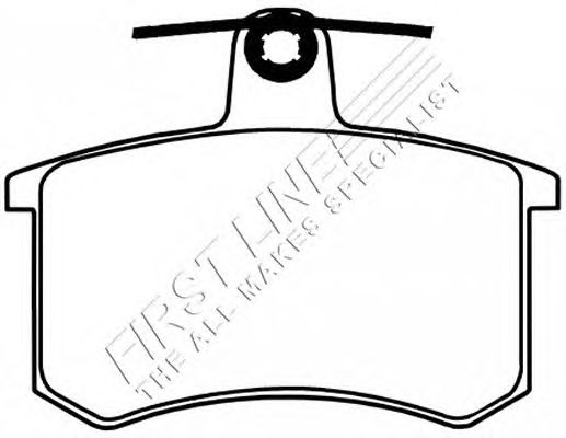 Комплект тормозных колодок, дисковый тормоз FBP3121