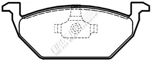 Комплект тормозных колодок, дисковый тормоз FBP3243