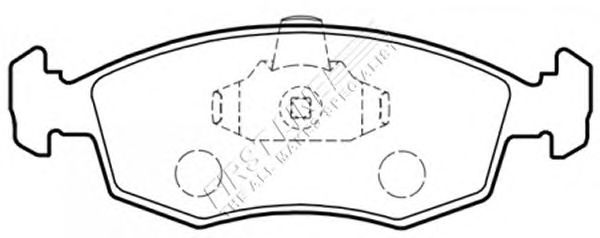 Комплект тормозных колодок, дисковый тормоз FBP3377