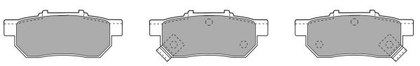 Комплект тормозных колодок, дисковый тормоз FBP-1528