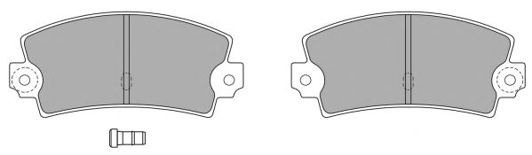 Комплект тормозных колодок, дисковый тормоз FBP-0566