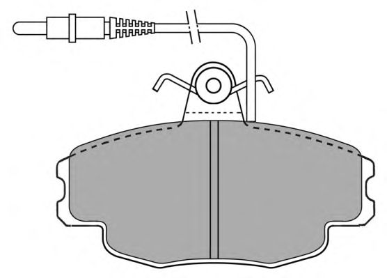 Kit de plaquettes de frein, frein à disque FBP-0762