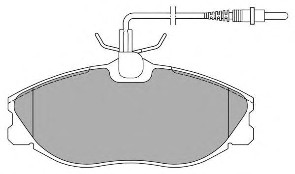 Комплект тормозных колодок, дисковый тормоз FBP-1017