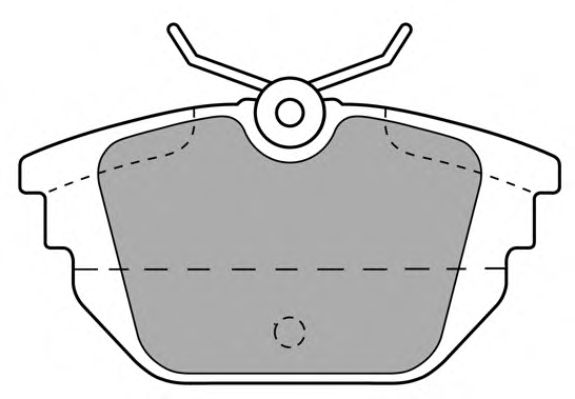 Комплект тормозных колодок, дисковый тормоз FBP-1088