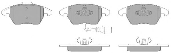 Комплект тормозных колодок, дисковый тормоз FBP-1351