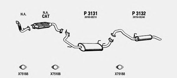 Sistema de gases de escape KI807