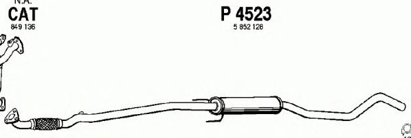 Mittelschalldämpfer P4523