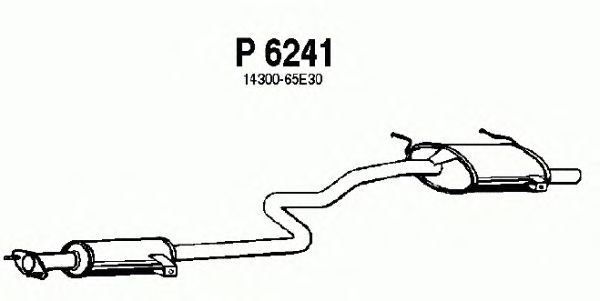 Глушитель выхлопных газов конечный P6241