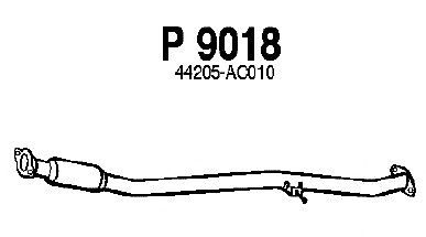 Средний глушитель выхлопных газов P9018