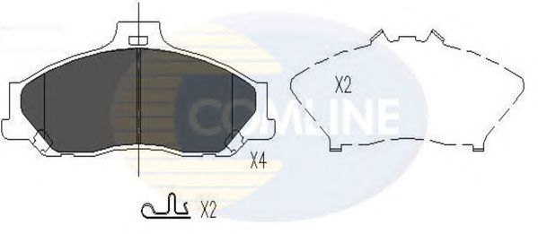 Комплект тормозных колодок, дисковый тормоз CBP31245