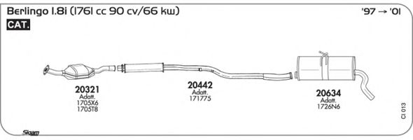 Exhaust System CI013