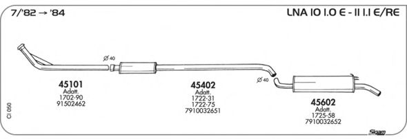 Exhaust System CI050