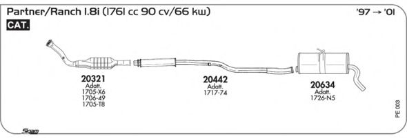 Exhaust System PE003